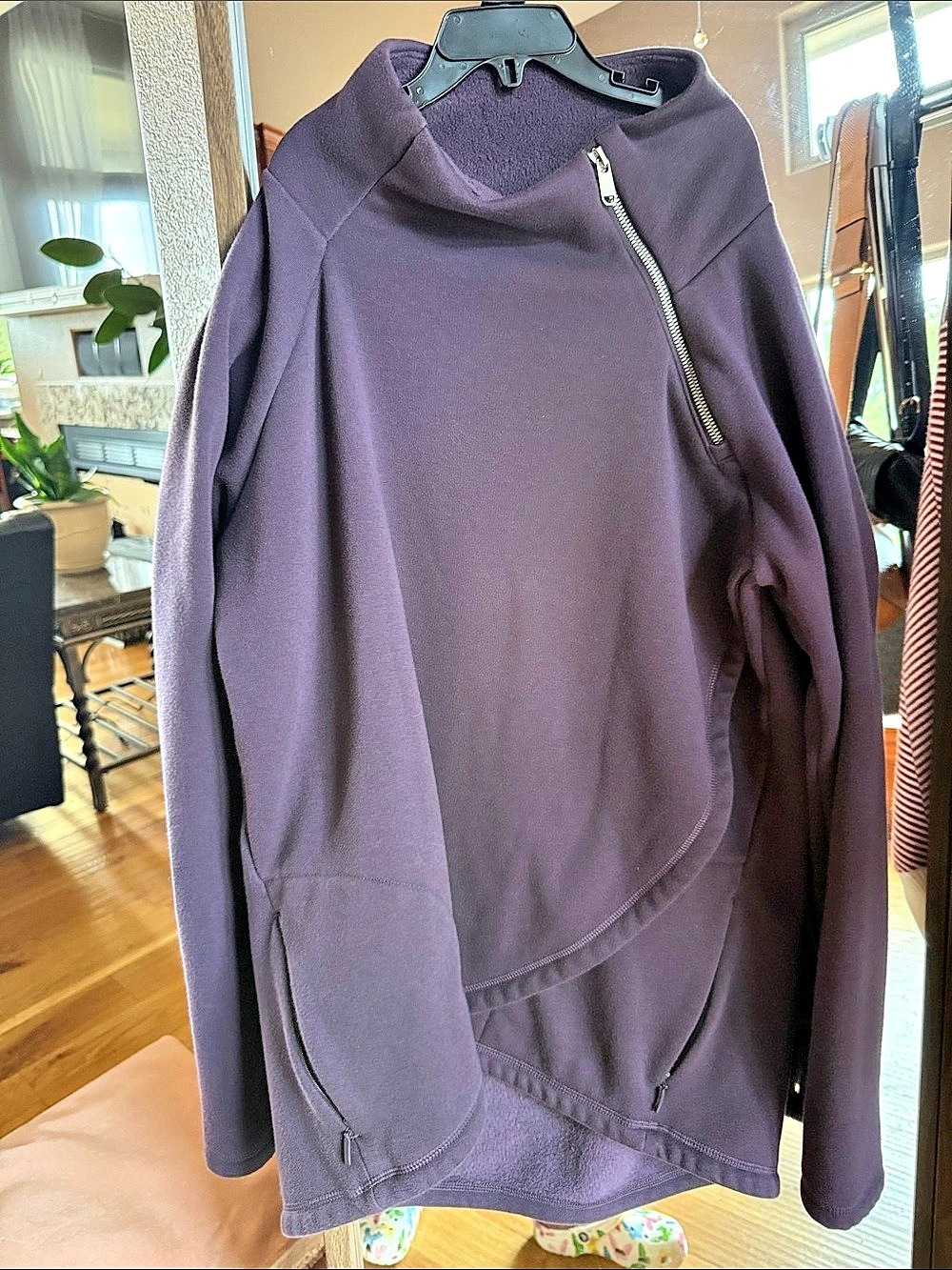 Athleta Purple Half-Zip Pullover